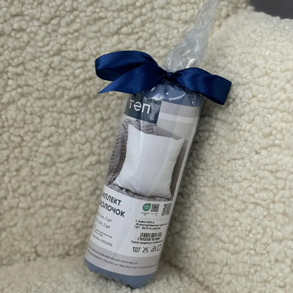 Комплект наволочок ТЕП Blue 2-04245_30946 70х70 см 2 шт блакитний