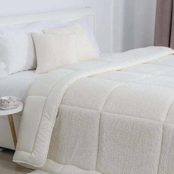 Ковдра двоспальна ТЕП TEDDY 1-05208_35047 180х210 см молочна