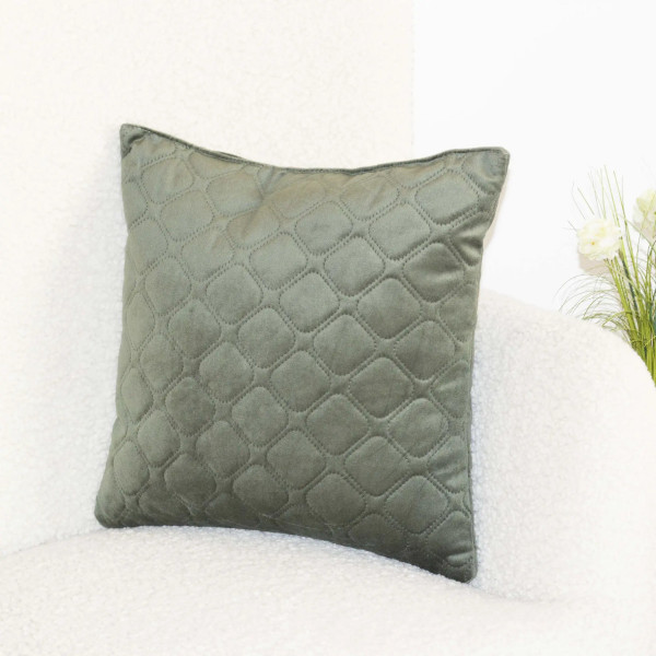 Подушка декоративна ТЕП Velure 3-00437_34010 40х40 см темно-зелена