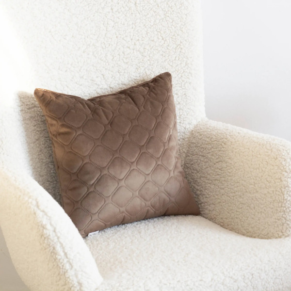 Подушка декоративна ТЕП Velure 3-00437_34055 40х40 см шоколадна