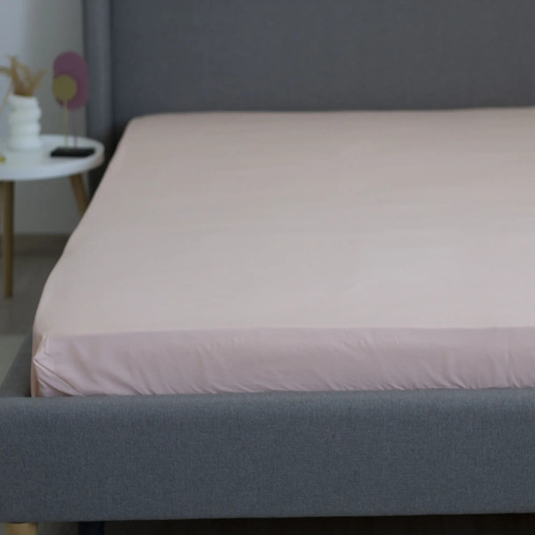 Простирадло-чохол на резинці односпальне ТЕП Натхнення 2-04017_32244 200х200 см світло-нюдове