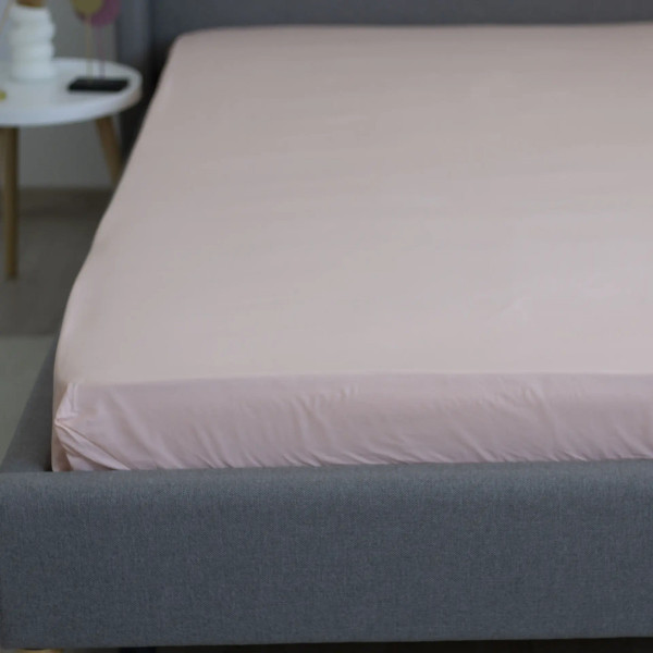 Простирадло-чохол на резинці односпальне ТЕП Натхнення 2-04017_32244 200х200 см світло-нюдове