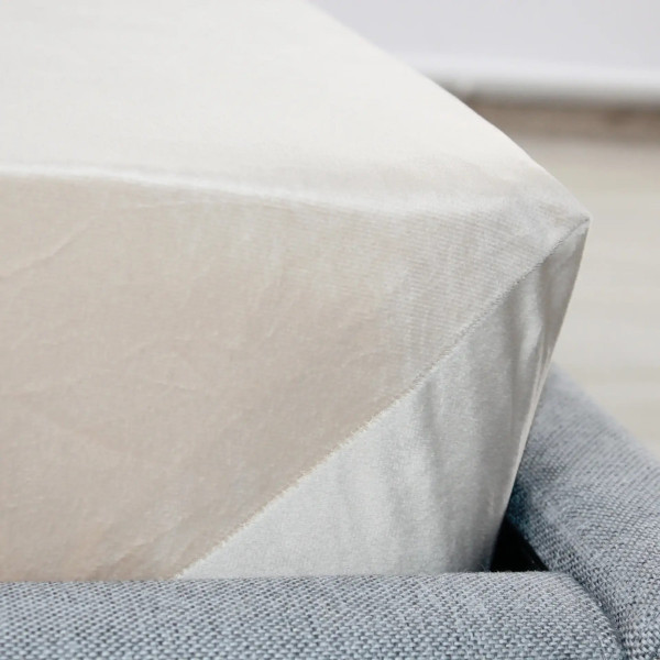 Простирадло-чохол на гумці полуторна ТЕП Velour 2-04756_35031 160х200 см бежева