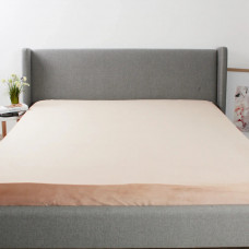 Простирадло-чохол на гумці полуторна ТЕП Velour 2-04756_35035 160х200 см золотий бежевий