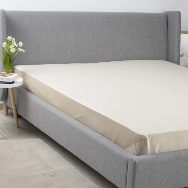 Простирадло-чохол на гумці полуторна ТЕП Velour 2-04824_35032 180х200 см бежева