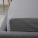 Простирадло-чохол на резинці полуторна ТЕП Сатин Grey 2-04797_34318 160х200 см сіра