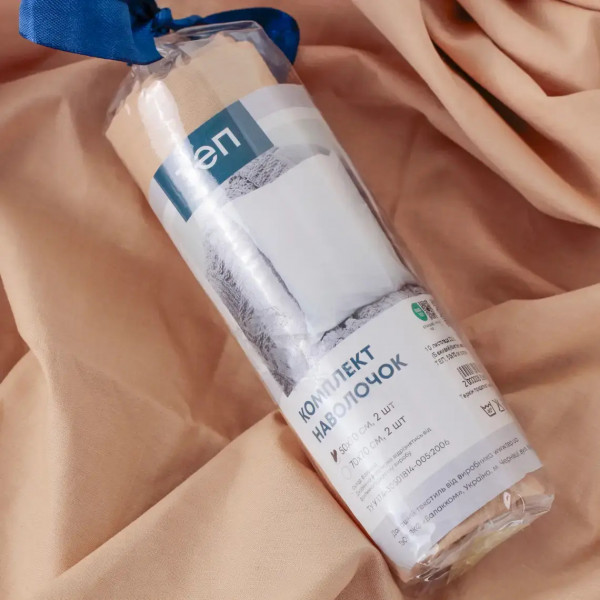 Комплект наволочок ТЕП 2-03861_27406 50х70 см 2 шт бежевий