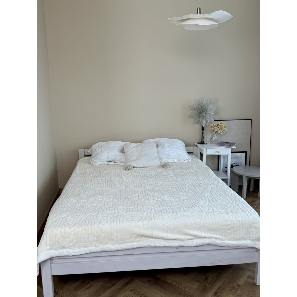 Плед на еко-овчині Dushka Home 21529 200х230 см бежевий