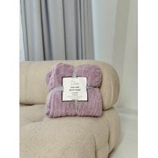 Плед на еко-овчині Dushka Home 21531 200х230 см ліловий