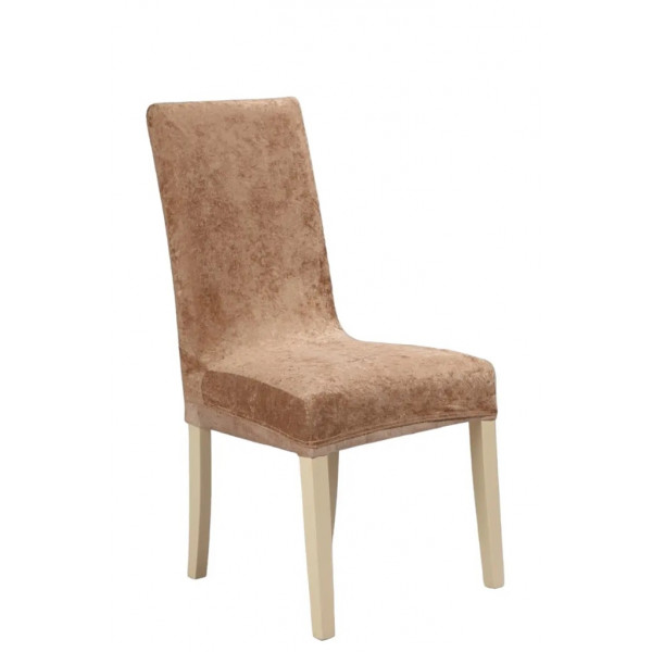 Чохол на стілець універсальний Велюр Туреччина 50756 кавовий