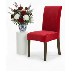 Чохол на стілець універсальний Велюр Туреччина 50758 червоний