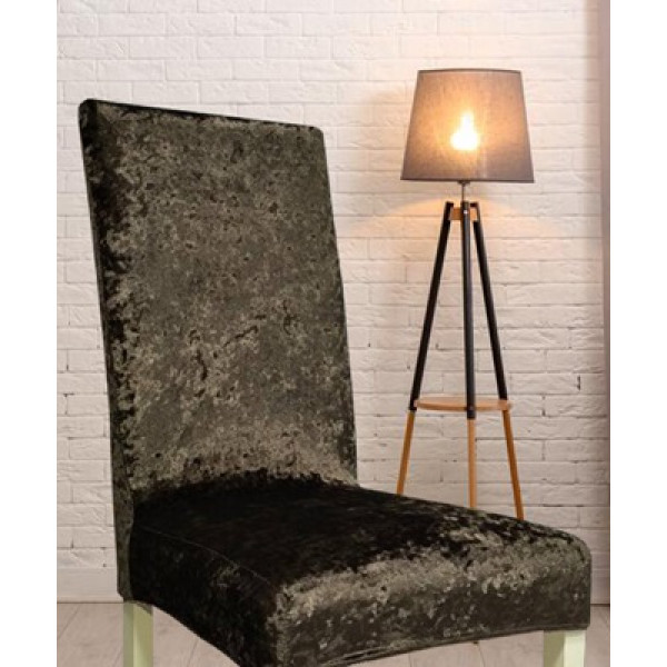 Чохол на стілець універсальний Віп Велюр Туреччина 50761 коричневий