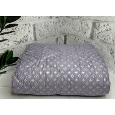 Ковдра двоспальна закрита Arda Ромб 21527 175х215 см бузково-сіра