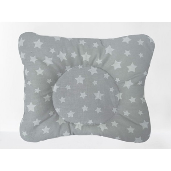 Подушка дитяча ортопедична Зірочки на сірому 21625 22х30 см