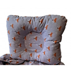 Подушка дитяча ортопедична Лисички на сірому 21630 22х30 см