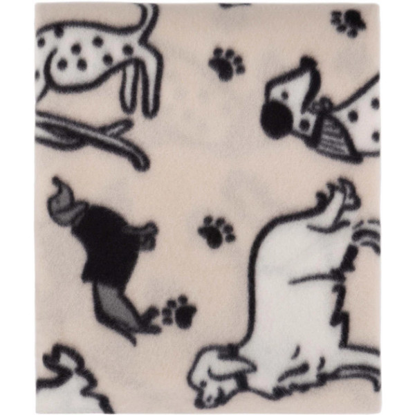 Плед Ardesto FleeСe Пісики сірий ART0724PB 130х160 см