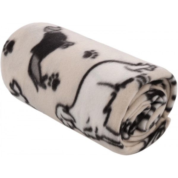 Плед Ardesto FleeСe Пісики сірий ART0724PB 130х160 см