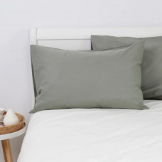 Комплект наволочок ТЕП Powder 2-03861_27395 50х70 см 2 шт сірий із зеленим