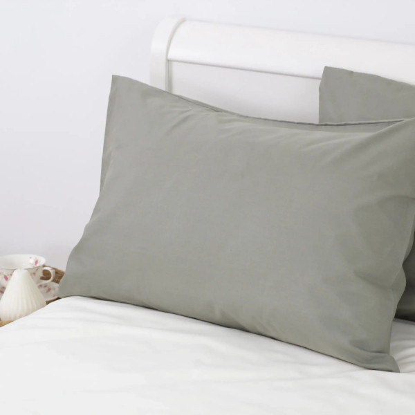 Комплект наволочок ТЕП Powder 2-03861_27395 50х70 см 2 шт сірий із зеленим