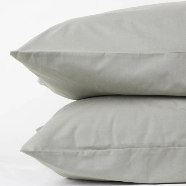 Комплект наволочок ТЕП Powder 2-03861_27395 50х70 см 2 шт сірий із зеленим