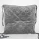 Подушка на стілець ТЕП VELURE 3-04551_32311 40х40 см сіра