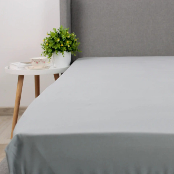 Простирадло-чохол на резинці двоспальне ТЕП Натхнення 2-04017_30361 160х200 см сіра