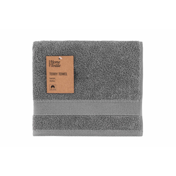 Рушник махровий Ardesto SuperSoft ART-2250-SL 50х90 см сірий