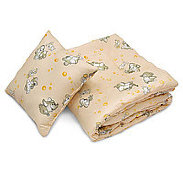 Дитяча закрита силіконова ковдра 110x140 з подушкою 50х50 54798