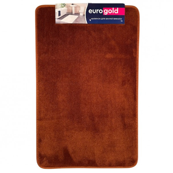 Килимок у ванну Eurogold 7129400094 50х80 см коричневий