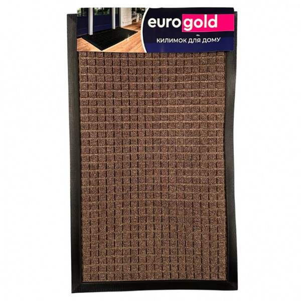 Килимок придверний Eurogold S-6002-COF 45х75 см коричневий
