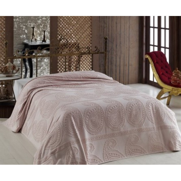 Махрове простирадло Arya Misley AR-TR1001606-rose 200x220 см суха троянда