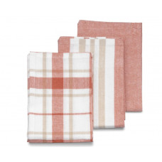 Набір кухонних рушників Kela Pasado 15973 65х45 см 3 предмети біло-теракотний