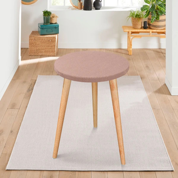 Набір чохлів на табурет круглий Love You Corn Fleece 86181 2 шт капучіно