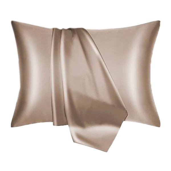 Наволочка шовкова Love You 5073 50х70 см сіро-бежева