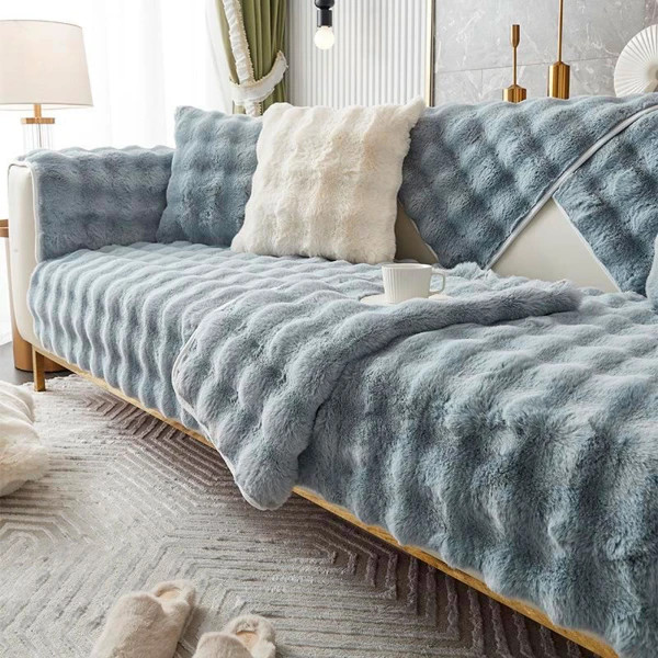 Накидка для м'яких меблів Love You 8502 90х160 см сіра