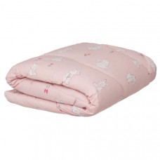 Ковдра дитяча вовняна стьобана Viluta Premium 24281P 100х140 см рожева