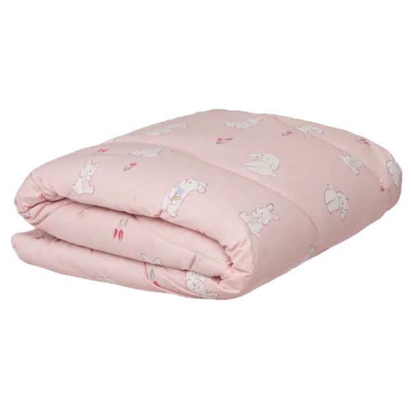 Ковдра дитяча вовняна стьобана Viluta Premium 24281P 100х140 см рожева