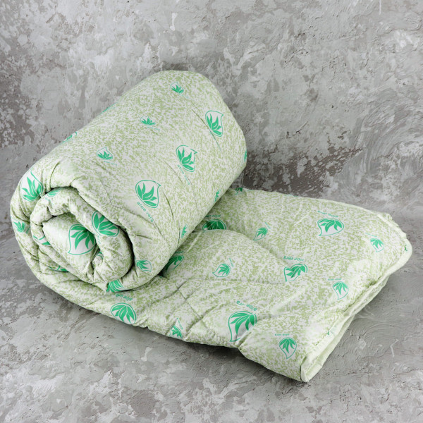 Ковдра закрита холлофайбер ALOE VERA (Мікрофібра) Двоспальна 175х210 55068