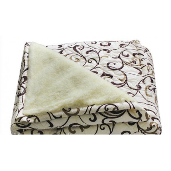 Ковдра відкрита овеча вовна (Полікоттон) Двоспальна Євро 200х220 51242