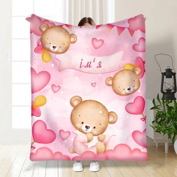 Плед 3D іменний Teddy 15731 135х160 см
