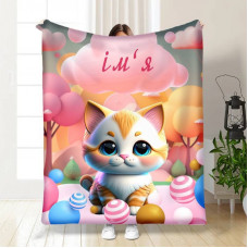 Плед 3D іменний Кошенятко 15734 160х200 см