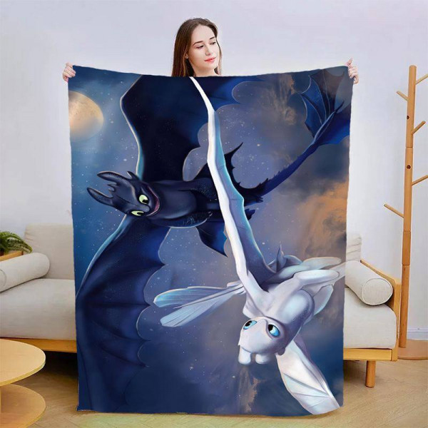 Плед 3D Як приручити дракона №2 13603 160х200 см