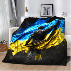 Плед 3D Оберіг України Воїн 13278 135х160 см