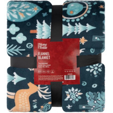 Плед Ardesto Christmas Flannel Олені Зелений ART0127PB 160х200 см