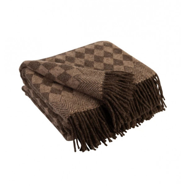 Плед із екологічної вовни Love You 4480140х200 см пісочний