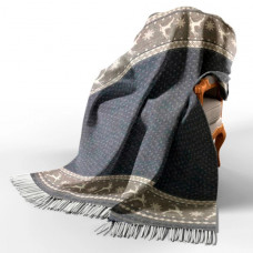 Плед мериносовий Love You Олени 4080 140х200 см синій