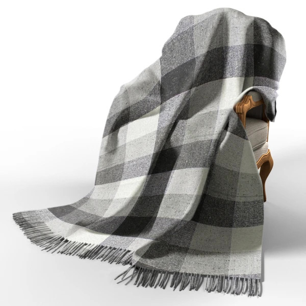 Плед бавовняний Love You П8 4370 140х200 см сірий