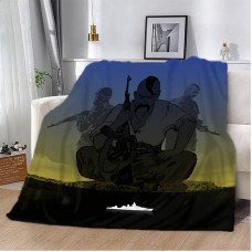 Плед патріотичний 3D Козацька Слава 12388 135х160 см