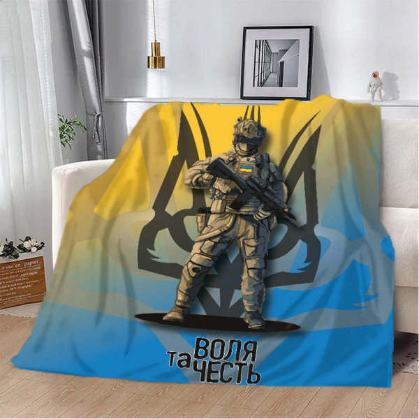 Плед патріотичний 3D Патріот 10571 135х160 см