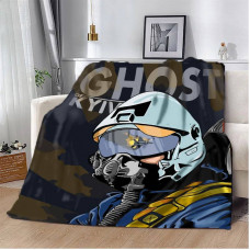 Плед патріотичний 3D Привид Києва! 10631 135х160 см